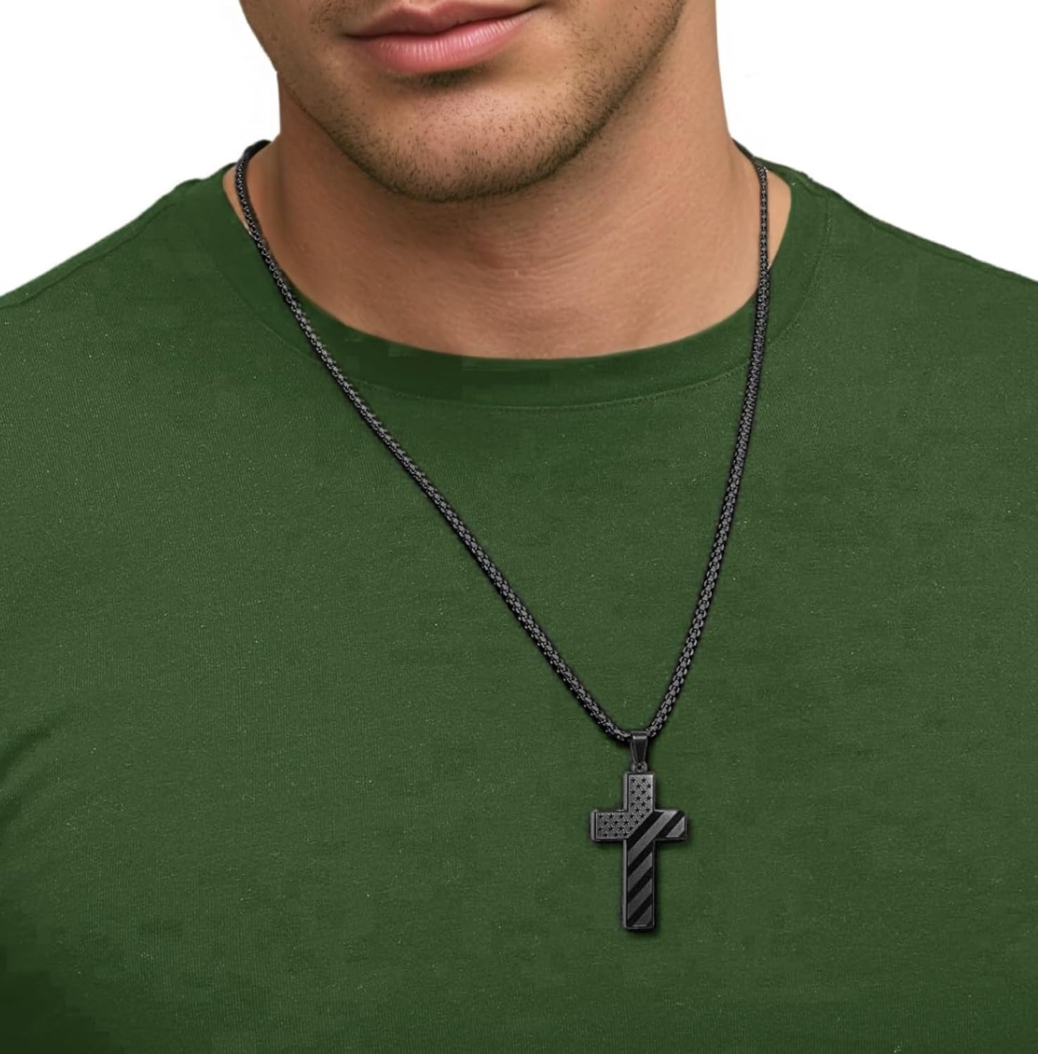 Dad & Daughter Cross Necklace + Wallet Card - Image 5